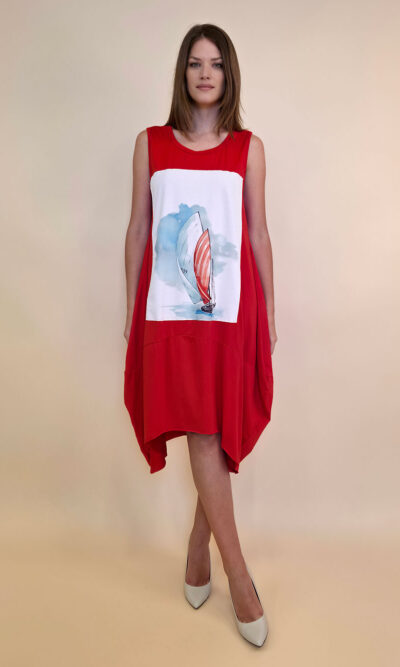 Haljina 42 Quilca  - red - Crvena Jedrilica