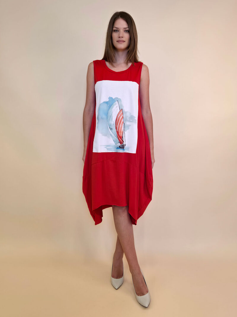 Haljina 42 Quilca  - red - Crvena Jedrilica