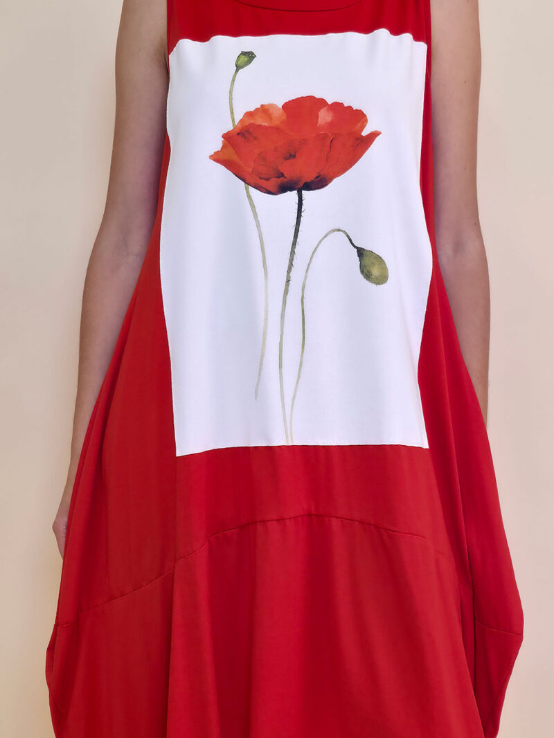 Haljina 42 Quilca  - red - Poppy