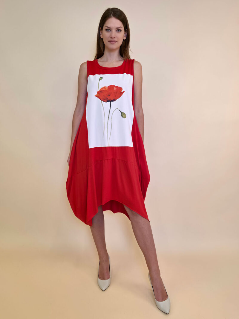 Haljina 42 Quilca  - red - Poppy