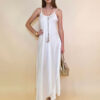 Haljina+ogrlica /pojas 30 Marrakesh - saten UN - white