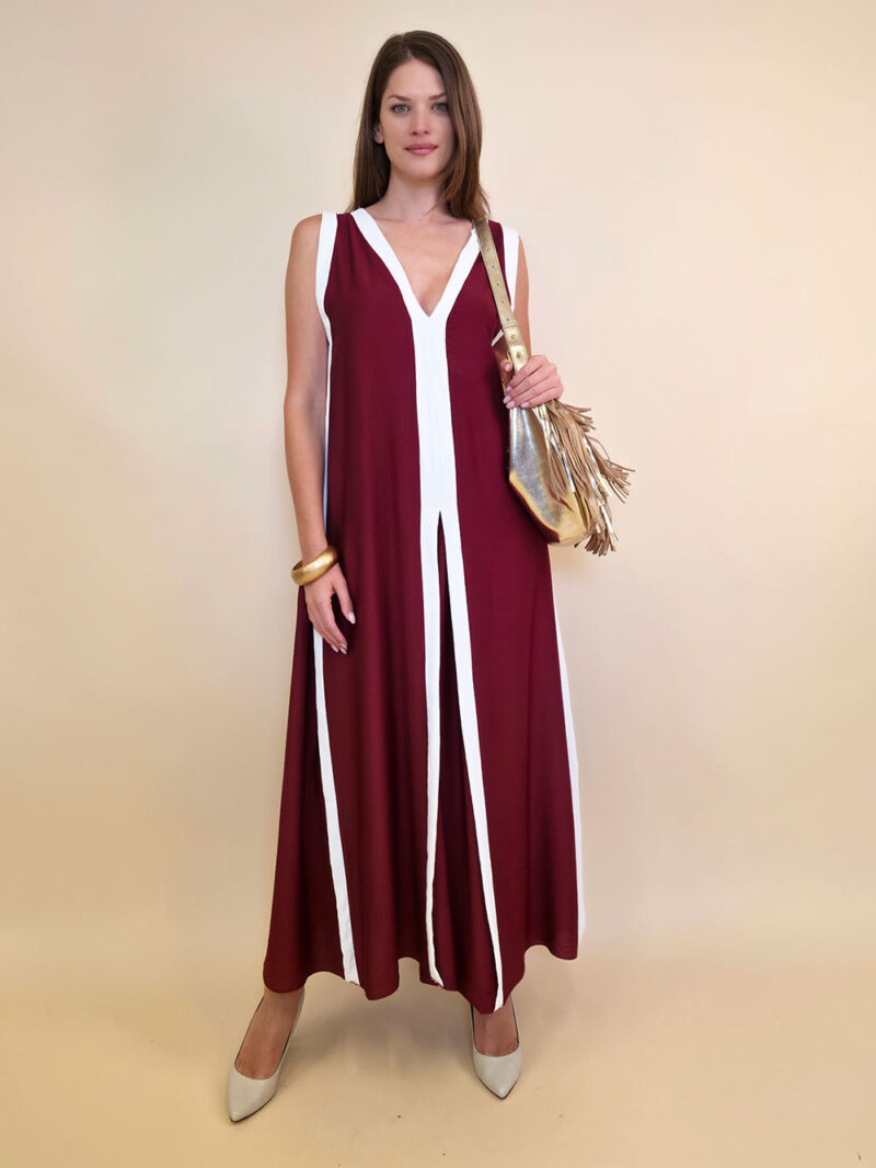 Haljina 40 Annabella - viscose UN lajsne - burgundy