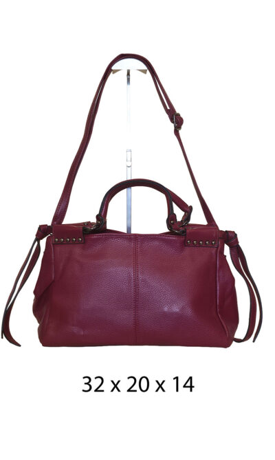 Torba 36 - big classic lady - d.red