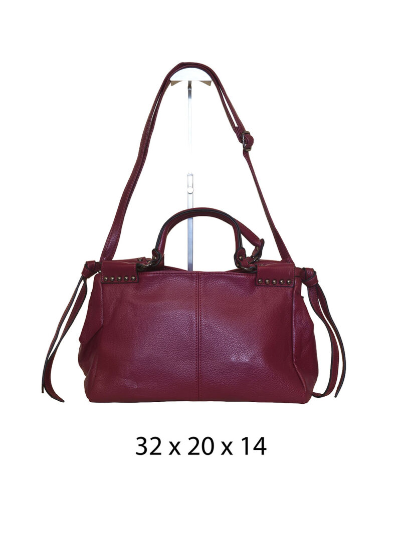 Torba 36 - big classic lady - d.red