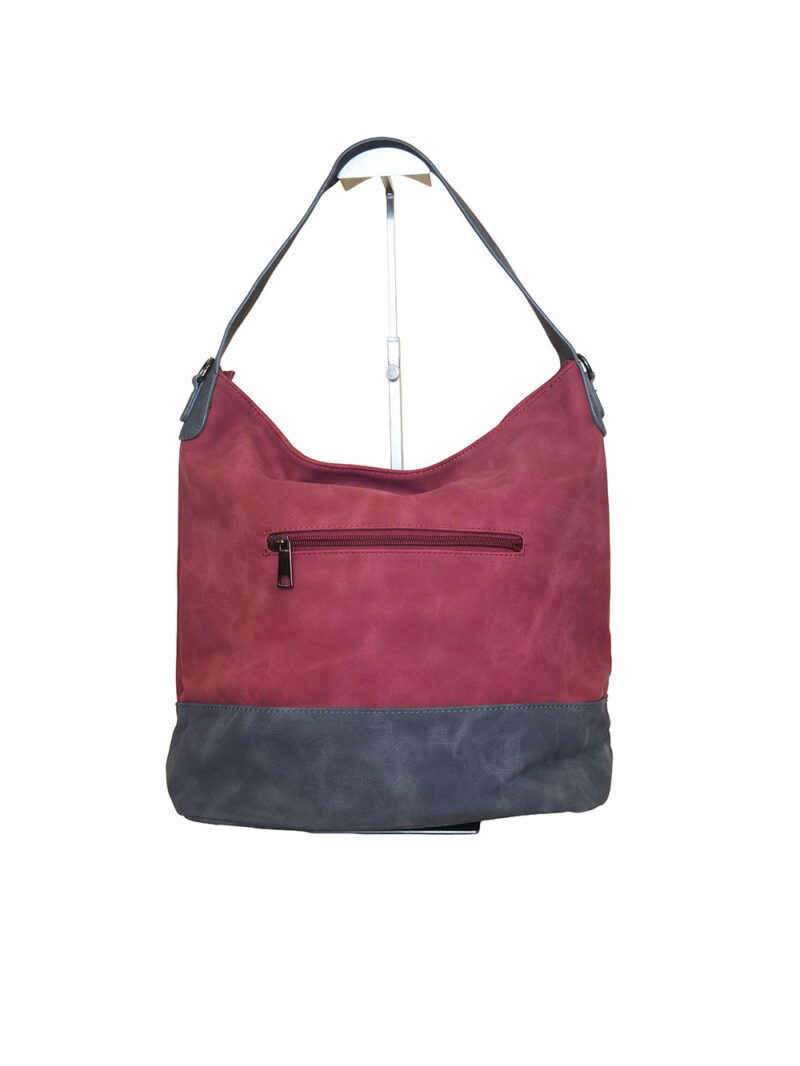 Torba 42 - vreća suede bicolor - red