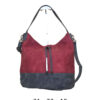 Torba 42 - vreća suede bicolor - red