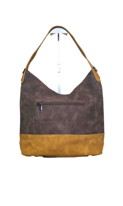 Torba 42 - vreća suede bicolor - coffee