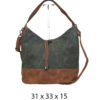 Torba 42 - vreća suede bicolor - green