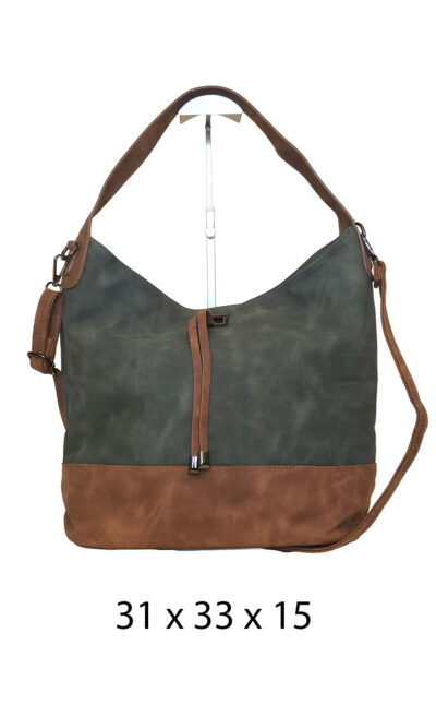 Torba 42 - vreća suede bicolor - green