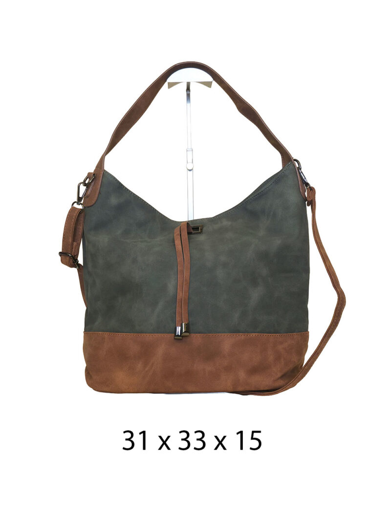 Torba 42 - vreća suede bicolor - green