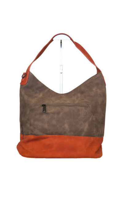 Torba 42 - vreća suede bicolor - camel