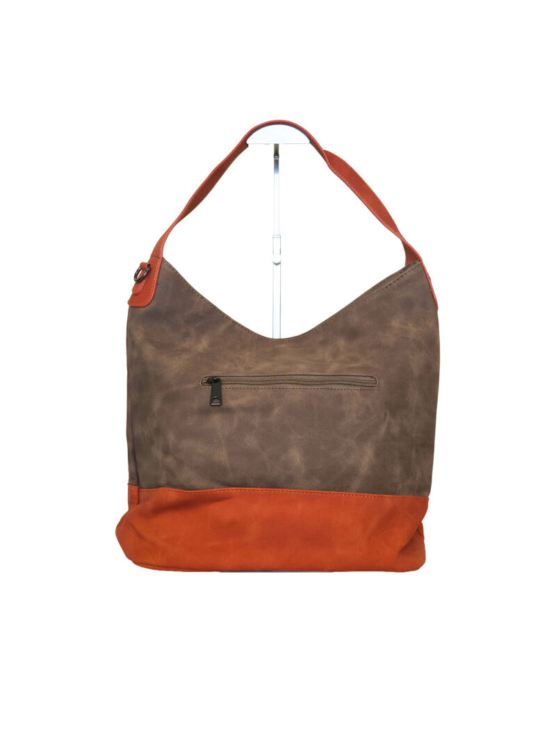 Torba 42 - vreća suede bicolor - camel