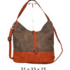 Torba 42 - vreća suede bicolor - camel