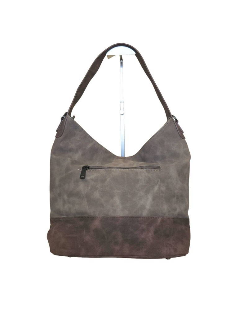 Torba 42 - vreća suede bicolor - khaki