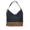 Torba 42 - vreća suede bicolor - black/camel