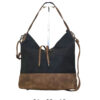 Torba 42 - vreća suede bicolor - black/camel