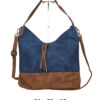 Torba 42 - vreća suede bicolor - blue