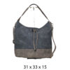 Torba 42 - vreća suede bicolor - grey