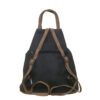 Torba 34 - ruksak suede bicolor - black/camel