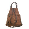 Torba 34 - ruksak suede bicolor - brown