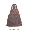 Torba 34 - ruksak suede bicolor - brown