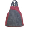 Torba 34 - ruksak suede bicolor - red