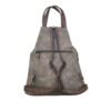 Torba 34 - ruksak suede bicolor - khaki