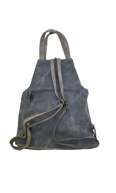 Torba 34 - ruksak suede bicolor - grey