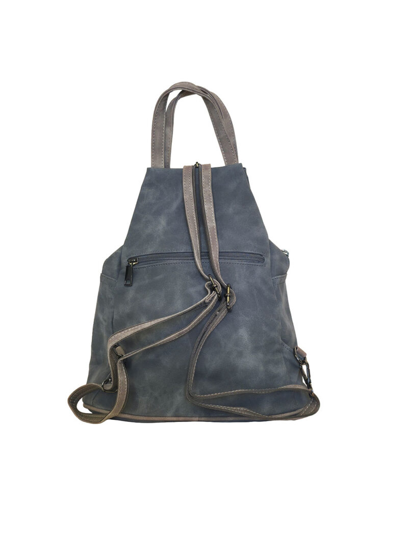 Torba 34 - ruksak suede bicolor - grey