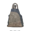 Torba 34 - ruksak suede bicolor - grey