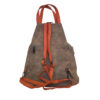 Torba 34 - ruksak suede bicolor - camel