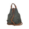 Torba 34 - ruksak suede bicolor - green
