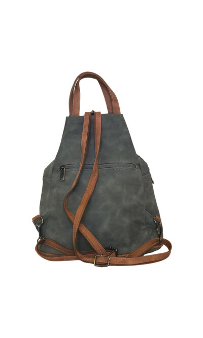 Torba 34 - ruksak suede bicolor - green