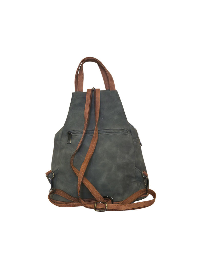 Torba 34 - ruksak suede bicolor - green