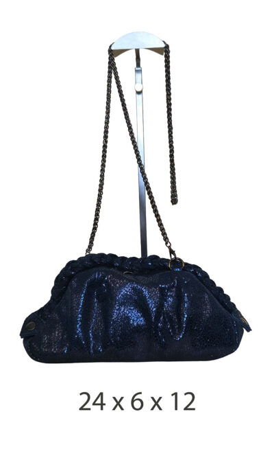 Torba 16 - small sparkly clutch - blue