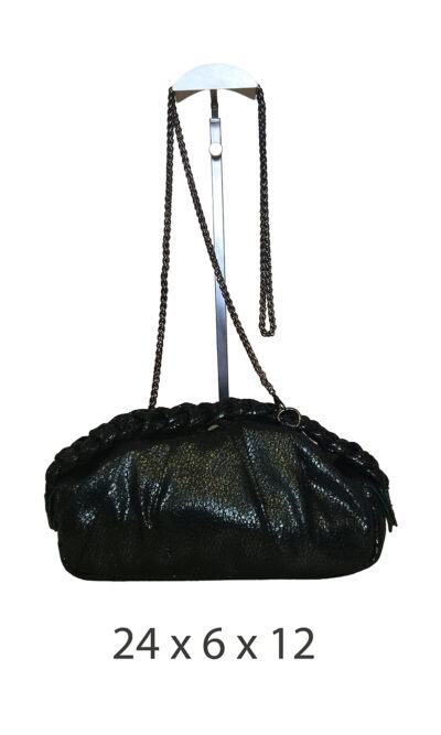 Torba 16 - small sparkly clutch - green