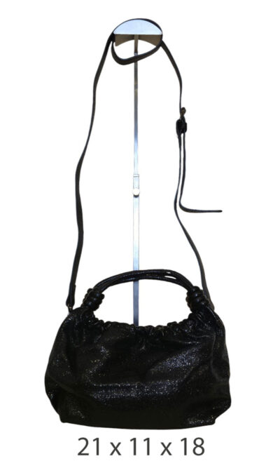 Torba 16 - sparkly small bag - black