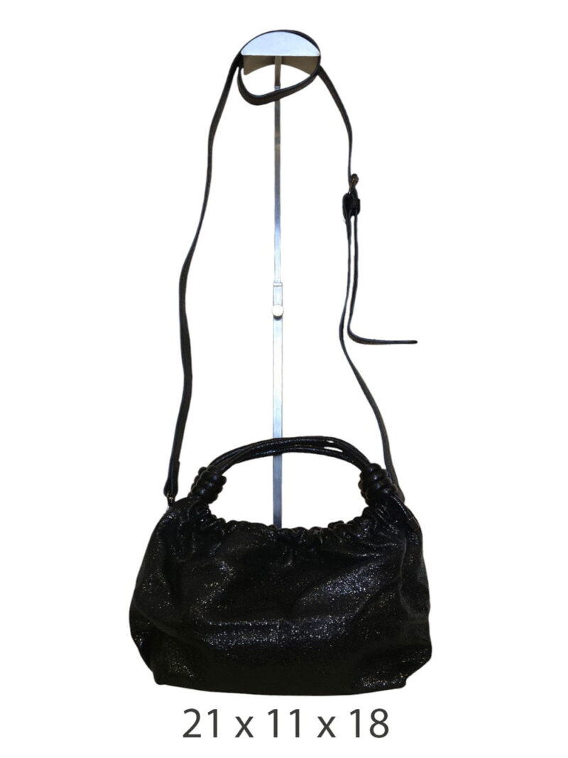 Torba 16 - sparkly small bag - black
