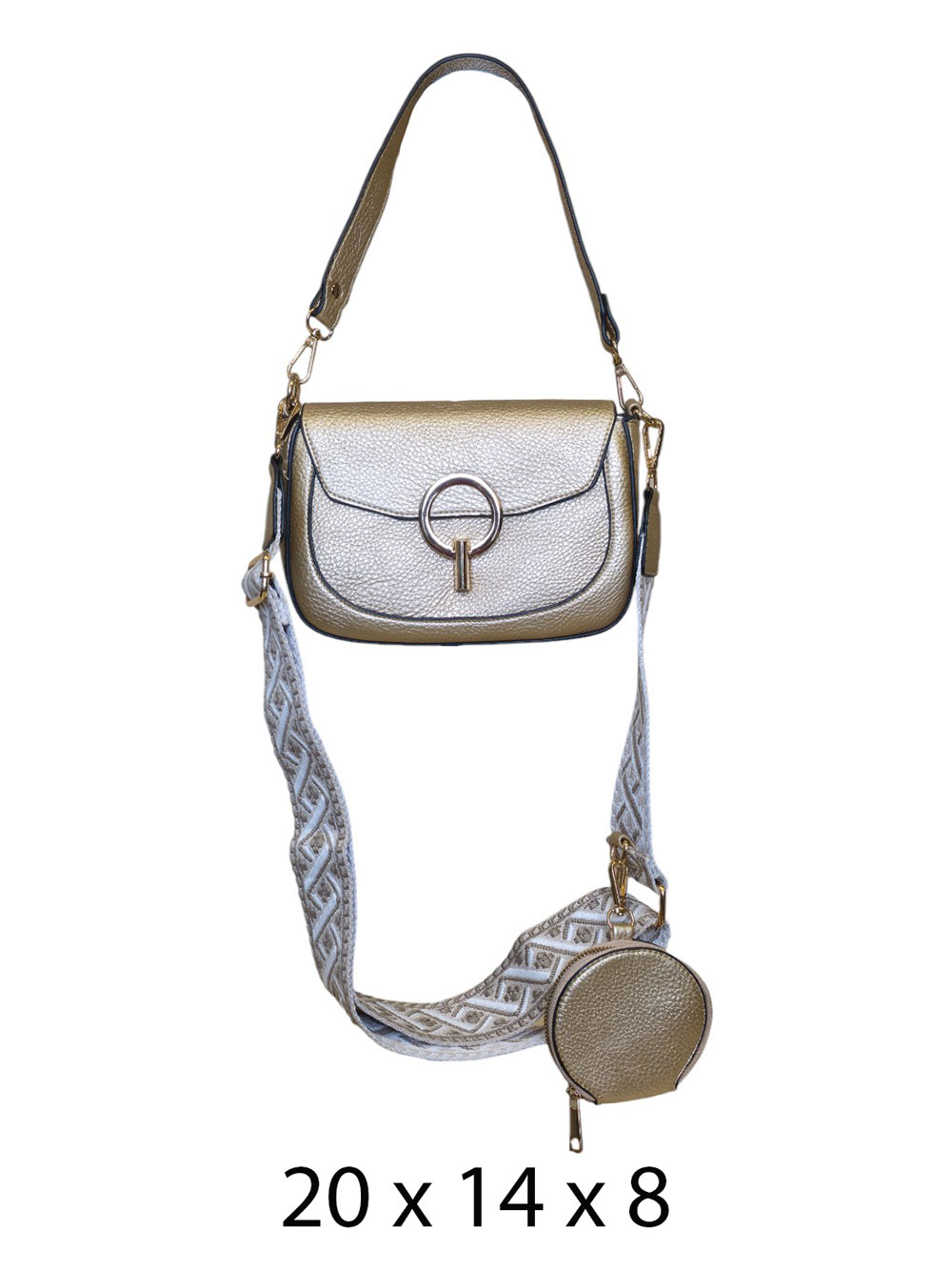 Torba 24 - mala+powder - gold