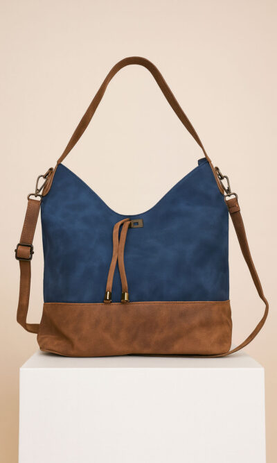 Torba 42 - vreća suede bicolor - blue