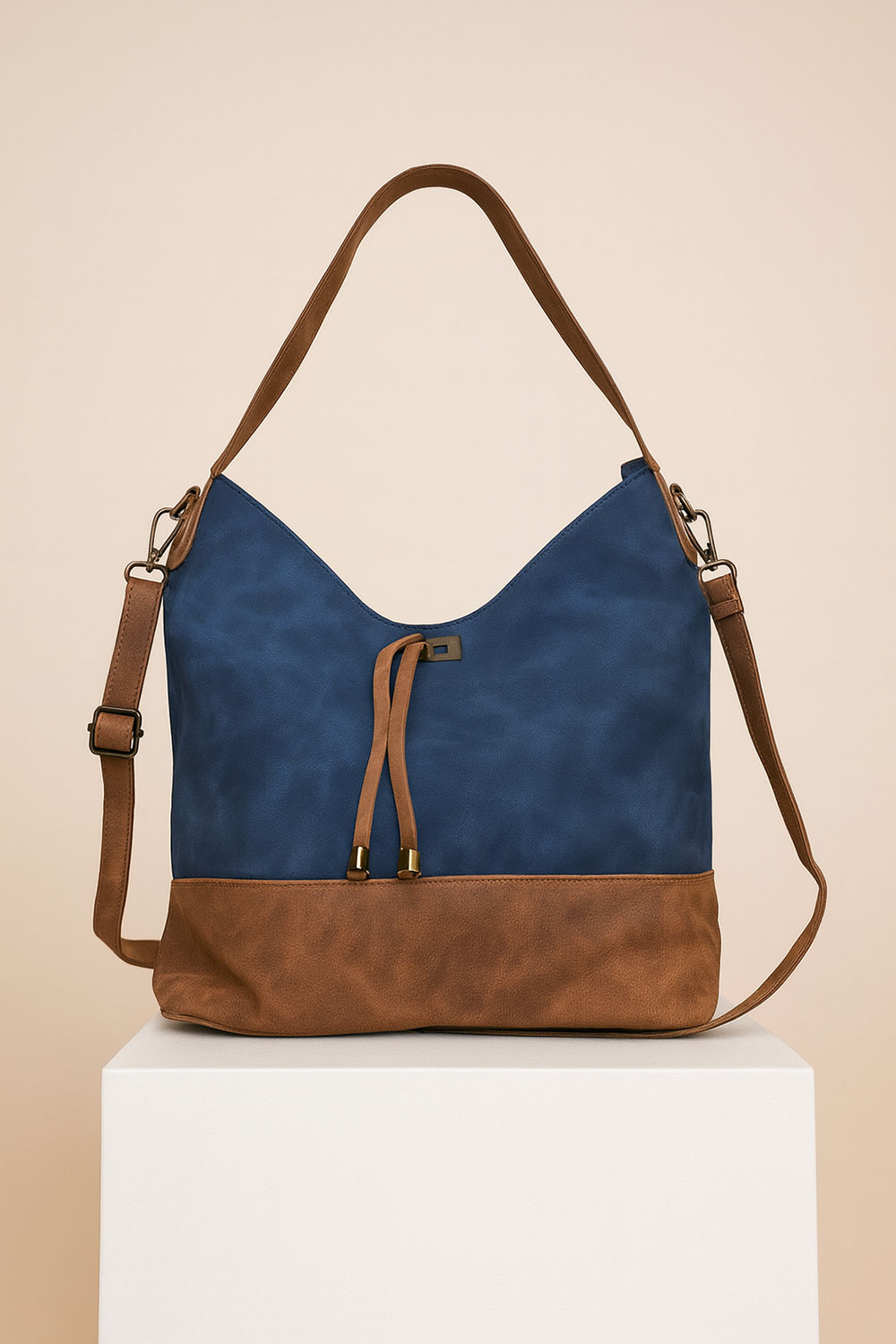Torba 42 - vreća suede bicolor - blue