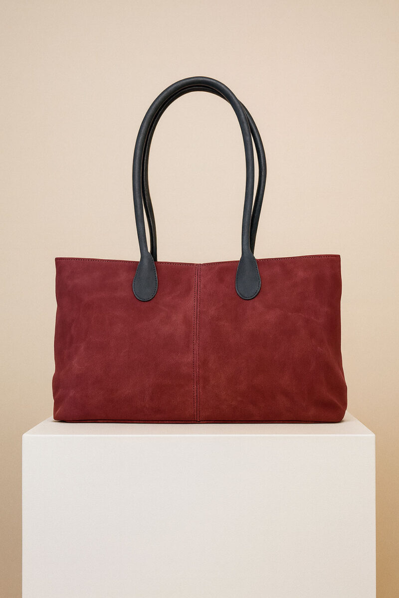 Torba 36 - big classic suede - d.red