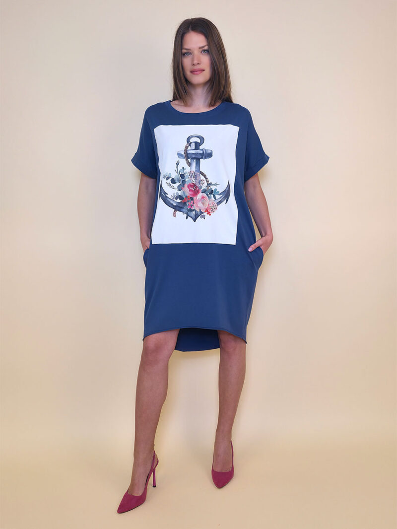 Haljina 24 Tigre - jeans - Sidro cvijeće