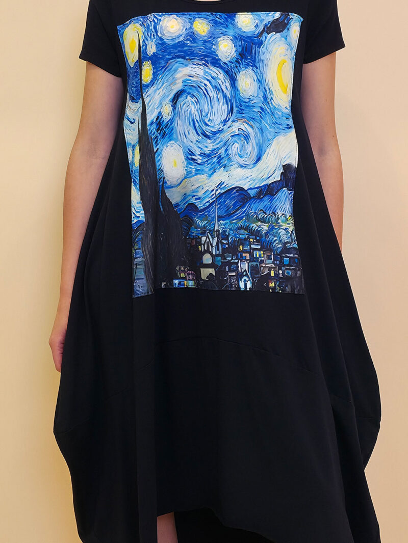 Haljina 27 Yavari - kratki rukav - navy - Van Gogh