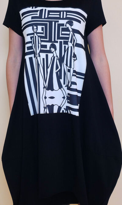 Haljina 27 Yavari - kratki rukav - black - Fashion