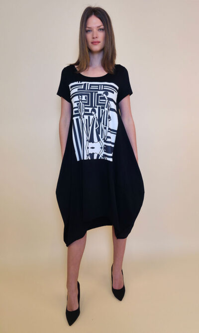 Haljina 27 Yavari - kratki rukav - black - Fashion