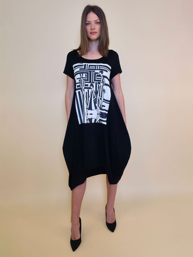 Haljina 27 Yavari - kratki rukav - black - Fashion