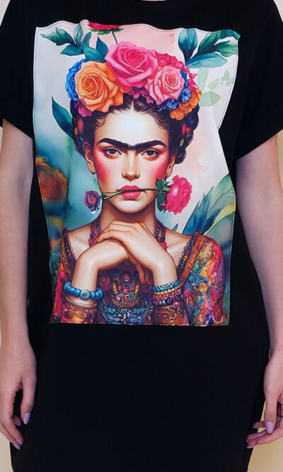 Haljina 23 Mayo - kratki rukav - black - Frida s Ružom