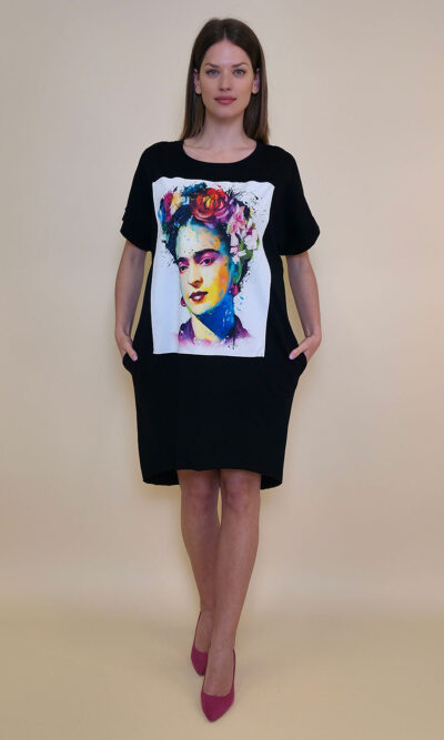 Haljina 24 Tigre - black - Frida Aquarelle