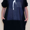 Haljina 24 Tigre - black - Odmotane pruge